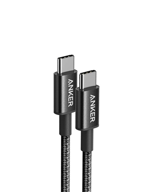 کابل شارژ فست ANKER Type-C to Type-C مدل A8752H11 - مشکی (گارانتی 18ماهه حافظه طلایی ایستا)