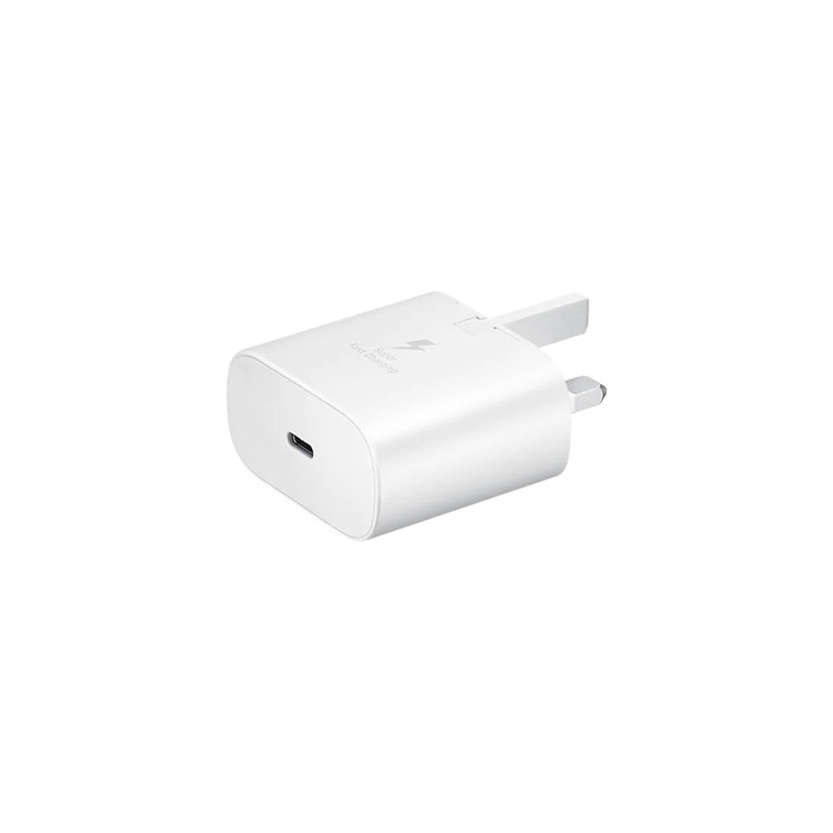 شارژر دیواری سه پین PD و فست تک پورت Samsung مدل EP-TA800 25W مجهز به فناوری NFC - اصلی - سفید - DST (گارانتی 12 ماهه DST + بیمه نامه 12 ماهه DGARD)