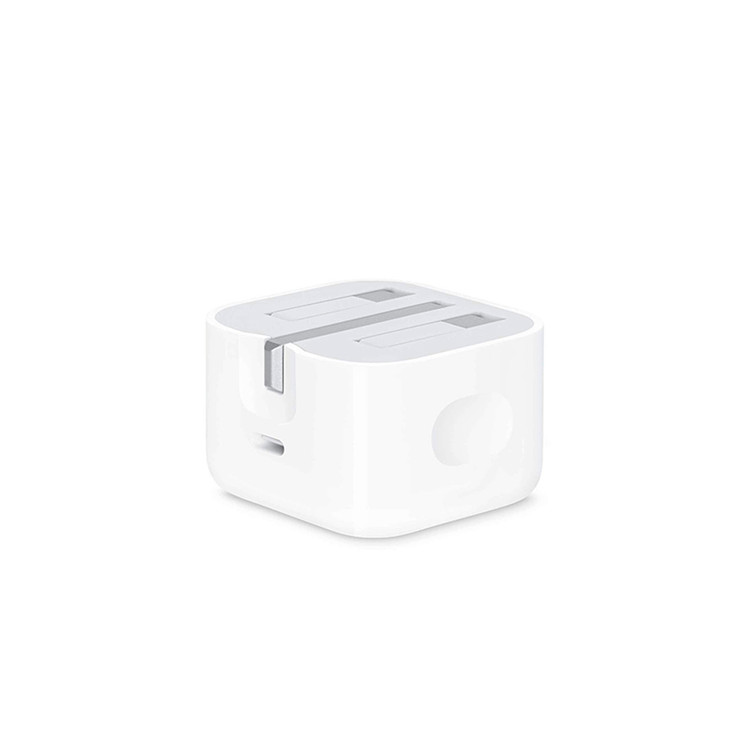 شارژر دیواری اپل سه پین 20W اصل چین - سفید - درجه یک (گارانتی تعویض)