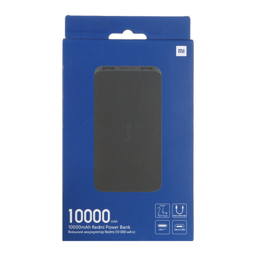 پاوربانک Xiaomi 12W 10000mAh مدل Redmi PB100LZM Global - مشکی - MMS - (گارانتی شش ماهه YA)