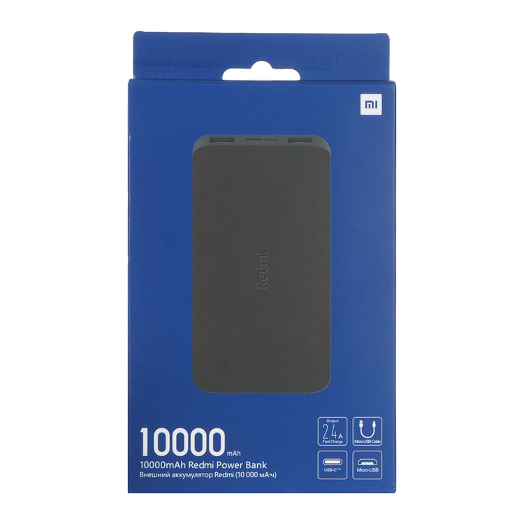 پاوربانک Xiaomi 12W 10000mAh مدل Redmi PB100LZM Global - مشکی - MMS - (گارانتی شش ماهه YA)