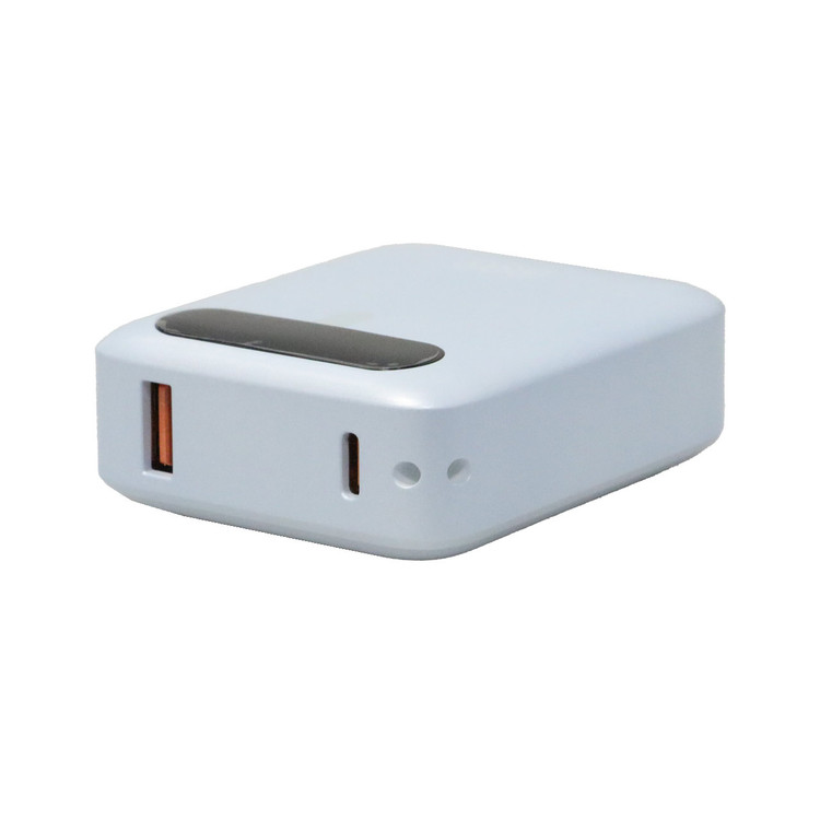 پاوربانک فست شارژ QCY 10000mAh مدل PB10D 22.5W - آبی (گارانتی 18 ماهه شرکتی)