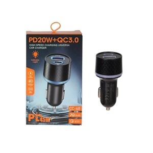 شارژر فندکی PD و فست دو پورت مدل CC-68 45W مشکی