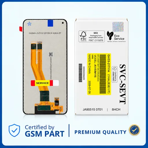 LCD SAMSUNG A11 / M11 (A115 / M115) N.F (SERVICE PACK) GSM PART اصلی