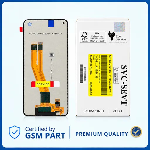 LCD SAMSUNG A11 / M11 (A115 / M115) N.F (SERVICE PACK) GSM PART اصلی
