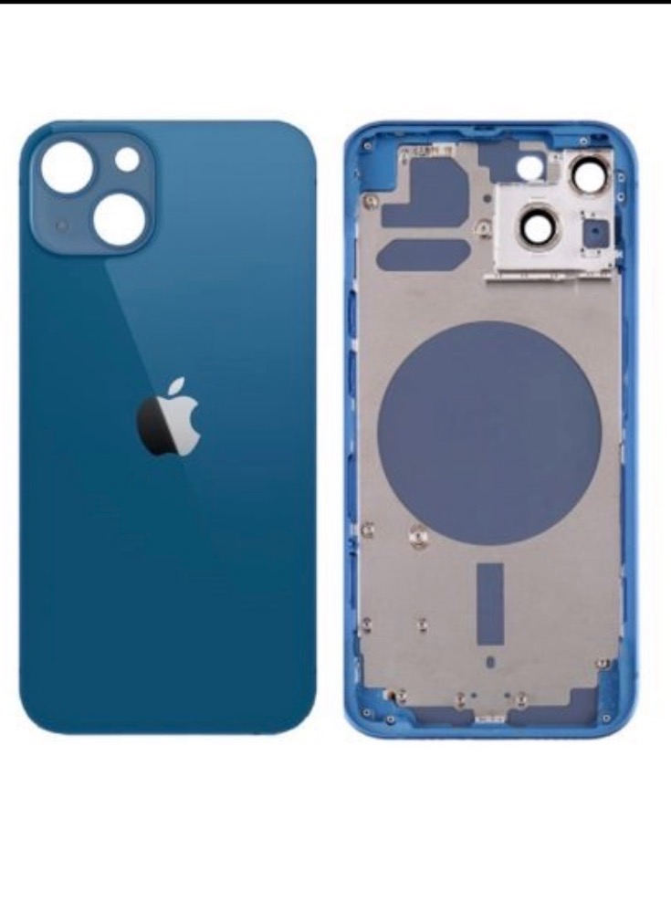 قاب و شاسی اصلی آیفون Apple iPhone 13-روکاری فول فلت-آبی