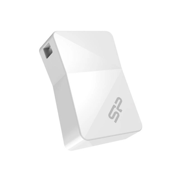 فلش مموری 32 گیگابایتی سیلیکون پاور مدل Touch T08، با رابط USB2.0، سرعت خواندن 15 و سرعت نوشتن 5 مگابیت بر ثانیه، جنس بدنه سخت